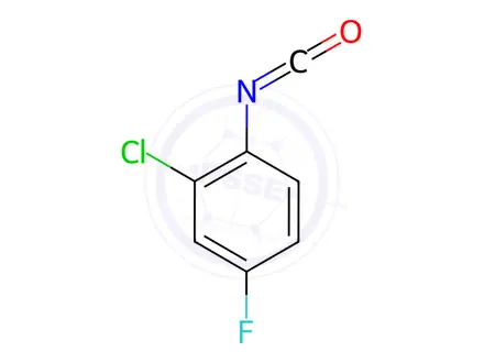 Chemical structure of 2-Chloro-4-fluoro-1-isocyanatobenzene