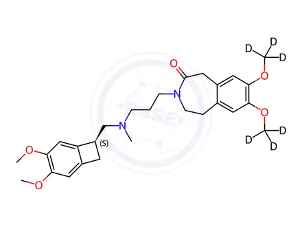 Chemical structure of Ivabradine (D6 hydrochloride)