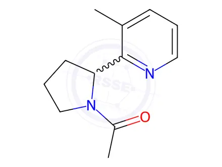 Chemical structure of 1-(2-(3-Methylpyridin-2-yl)pyrrolidin-1-yl)ethanone