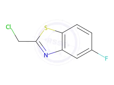 Chemical structure of Benzothiazole, 2-(chloromethyl)-5-fluoro-(9CI)