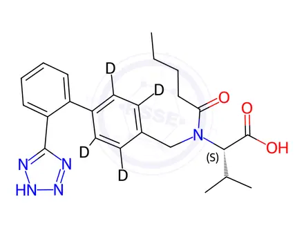 Chemical structure of Valsartan D4