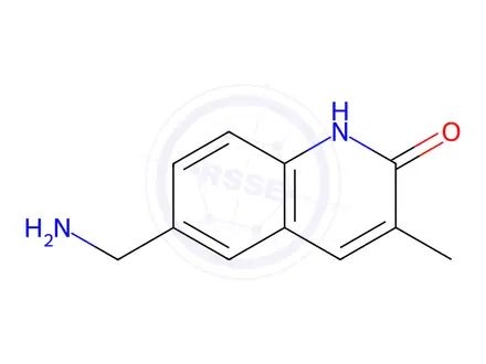 Chemical structure of 6-(Aminomethyl)-3-methyl-1,2-dihydroquinolin-2-one hydrochloride