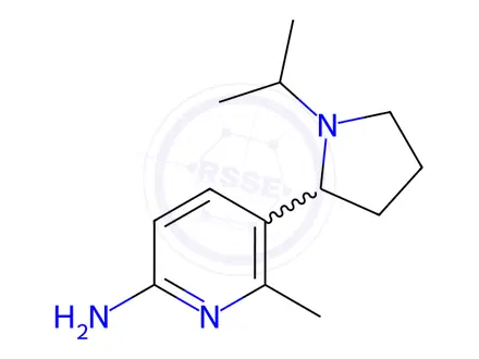 Chemical structure of 5-(1-Isopropylpyrrolidin-2-yl)-6-methylpyridin-2-amine