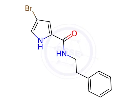 Chemical structure of 4-Bromo-N-phenethyl-1h-pyrrole-2-carboxamide