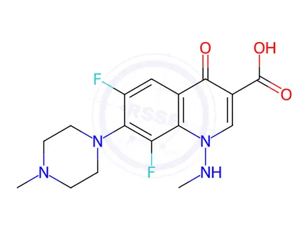 Chemical structure of Marbofloxacin EP Impurity C