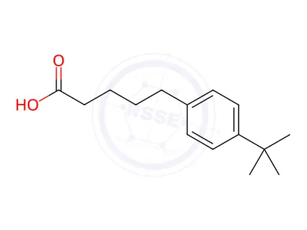 Chemical structure of 5-(4-Tert-butylphenyl)pentanoic acid