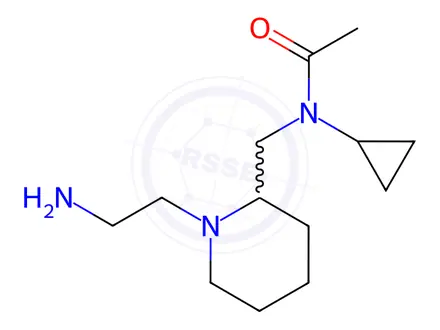 Chemical structure of N-((1-(2-Aminoethyl)piperidin-2-yl)methyl)-N-cyclopropylacetamide