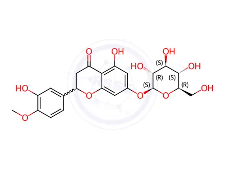 Chemical structure of Diosmin Impurity 42(Hesperetin 7-O-β-D-glucopyranoside)