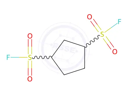 Chemical structure of cyclopentane-1,3-disulphonyl difluoride