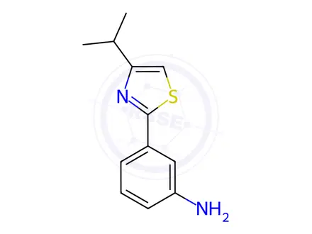 Chemical structure of 3-(4-Isopropylthiazol-2-yl)aniline