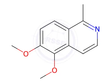 Chemical structure of Isoquinoline, 5,6-dimethoxy-1-methyl-(6CI,8CI,9CI)