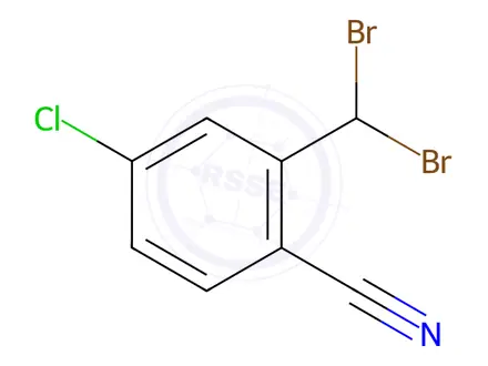Chemical structure of 4-Chloro-2-(dibromomethyl)benzonitrile