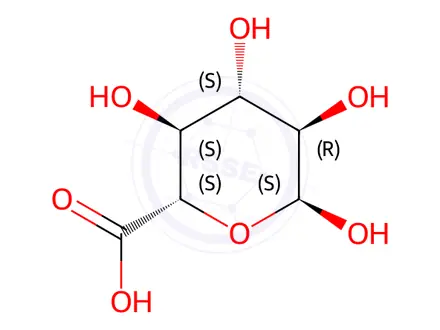 Chemical structure of Sodium Glucuronic Acid Impurity 60(α-D-Glucopyranuronic Acid)