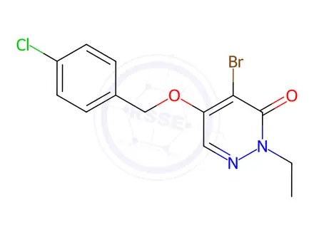 Chemical structure of 4-Bromo-5-((4-chlorobenzyl)oxy)-2-ethylpyridazin-3(2H)-one