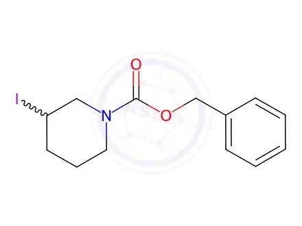 Chemical structure of 3-Iodo-piperidine-1-carboxylic acid benzyl ester