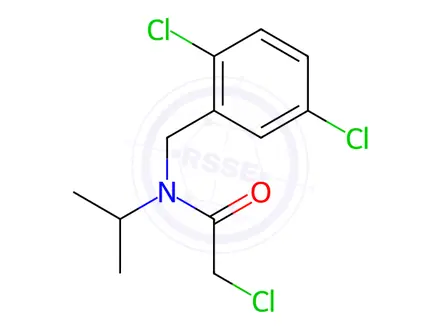 Chemical structure of 2-Chloro-N-(2,5-dichlorobenzyl)-N-isopropylacetamide