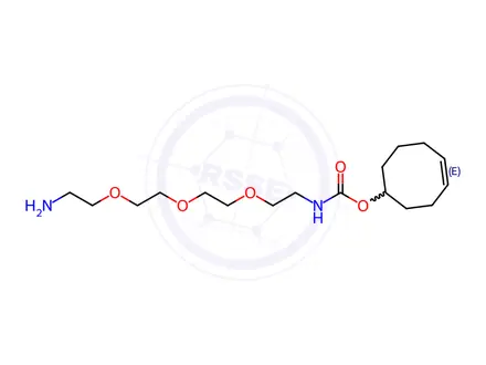 Chemical structure of (Z)-cyclooct-4-en-1-yl (2-(2-(2-(2-aminoethoxy)ethoxy)ethoxy)ethyl)carbamate
