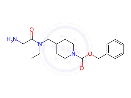 Chemical structure of Benzyl 4-((2-amino-N-ethylacetamido)methyl)piperidine-1-carboxylate