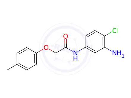 Chemical structure of N-(3-Amino-4-chlorophenyl)-2-(4-methylphenoxy)-acetamide