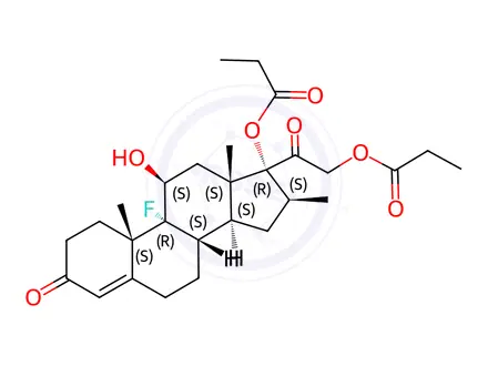 Chemical structure of Betamethasone Dipropionate EP Impurity I