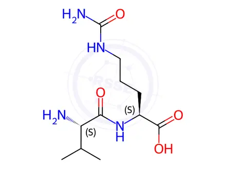 Chemical structure of Val-Cit