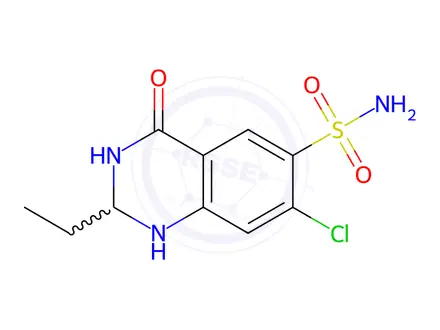 Chemical structure of Quinethazone Solution in Methanol