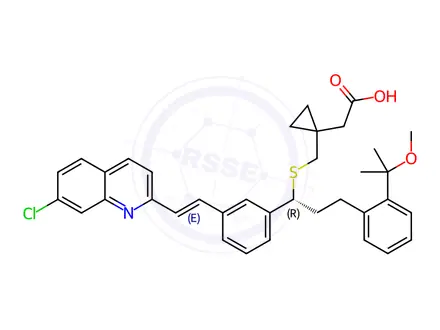 Chemical structure of Montelukast Sodium Impurity 12