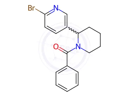 Chemical structure of (2-(6-Bromopyridin-3-yl)piperidin-1-yl)(phenyl)methanone