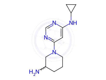 Chemical structure of [6-(3-AMino-piperidin-1-yl)-pyriMidin-4-yl]-cyclopropyl-aMine hydrochloride