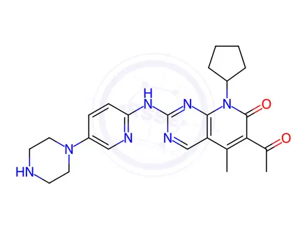 Chemical structure of Palbociclib Monohydrochloride
