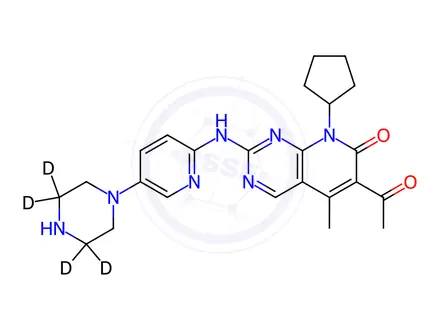 Chemical structure of Palbociclib-d4