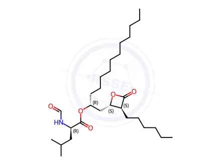 Chemical structure of Orlistat Impurity 18(Orlistat(R,R,S,S)-Isomer)