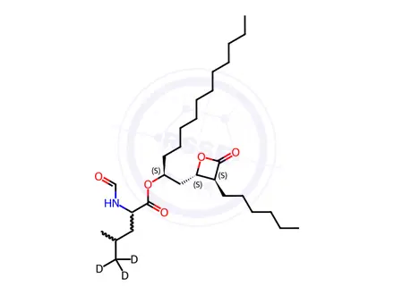 Chemical structure of Orlistat d3