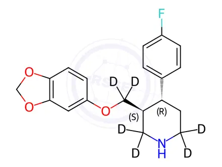 Chemical structure of Paroxetine-d6