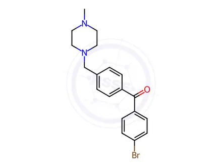 Chemical structure of 4-Bromo-4'-(4-methylpiperazinomethyl) benzophenone