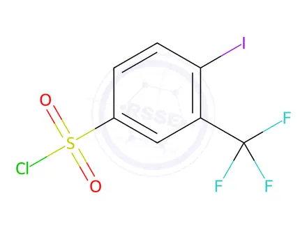 Chemical structure of 4-Iodo-3-(trifluoromethyl)benzenesulfonyl chloride