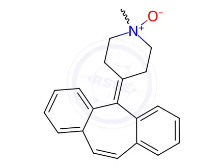 Chemical structure of Cyproheptadine Hydrochloride Impurity 5 (Cyproheptadine Hydrochloride α-N-Oxide)