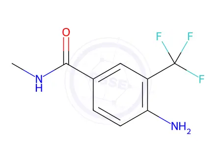 Chemical structure of 4-Amino-N-methyl-3-(trifluoromethyl)benzamide