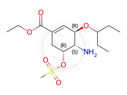 Chemical structure of Oseltamivir Phosphate Impurity 268