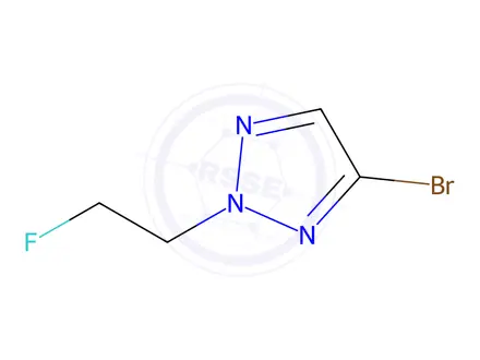 Chemical structure of 4-Bromo-2-(2-fluoroethyl)-2H-1,2,3-triazole