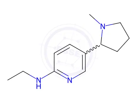 Chemical structure of N-Ethyl-5-(1-methylpyrrolidin-2-yl)pyridin-2-amine