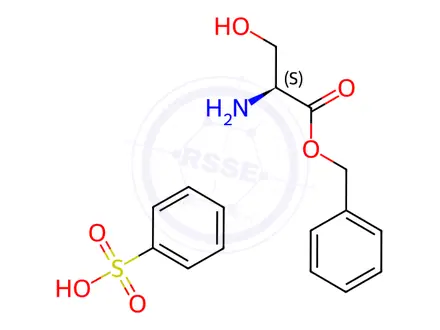 Chemical structure of L-Serine benzyl ester benzenesulfonate (salt)