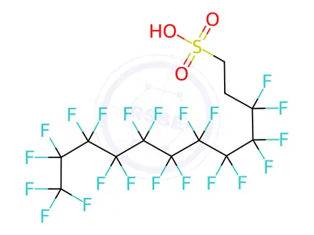 Chemical structure of 1H,1H,2H,2H-Perfluorododecane sulfonic acid
