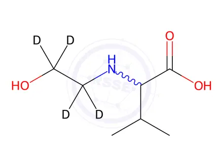 Chemical structure of N-2-Hydroxyethyl)-L-Valine-d4