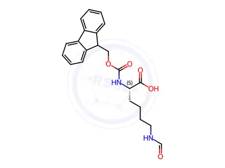 Chemical structure of Fmoc-Lys(For)-OH