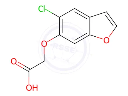 Chemical structure of 2-((5-Chlorobenzofuran-6-yl)oxy)acetic acid