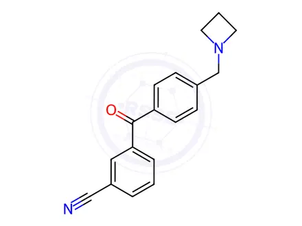 Chemical structure of 4'-Azetidinomethyl-3-cyanobenzophenone