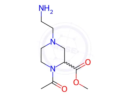 Chemical structure of Methyl 1-acetyl-4-(2-aminoethyl)piperazine-2-carboxylate