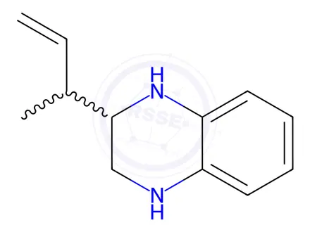 Chemical structure of Quinoxaline, 1,2,3,4-tetrahydro-2-(1-methyl-2-propenyl)-(9CI)