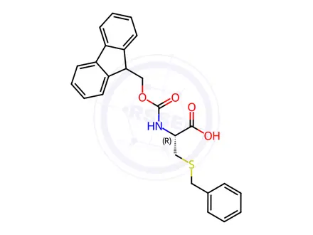 Chemical structure of Fmoc-Cys(Bzl)-OH